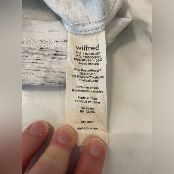 ARITZIA Wilfred cream pencil skirt size XS - Picture 14 of 16